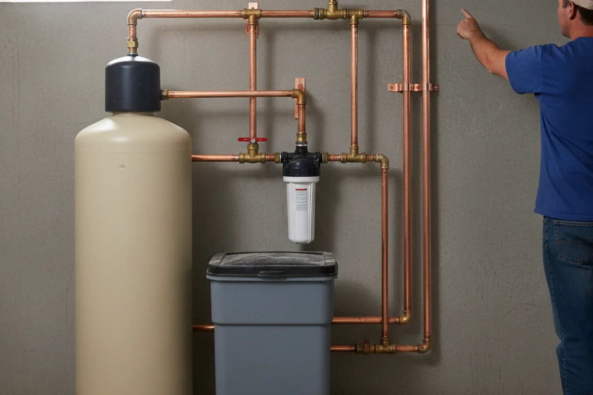Whole-house water treatment system installed in Vinton